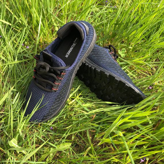 Спортивні кросівки чоловічі літні 40 розмір. Літні кросівки сітка чоловічі. Модель 32591. Колір: синій | Зображення 6