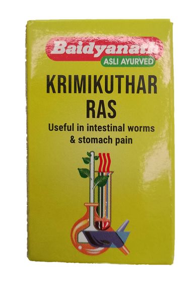 KRIMIKUTHAR RAS, Baidyanath КРИМИКУТХАР РАС, Избавление от паразитов, Бадьянатх, 80 таб. | Зображення 4