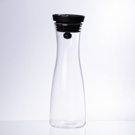 Стеклянный графин с крышкой 1 л для воды, сока, лимонада HP-19-42 | Зображення 3