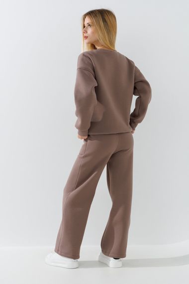 Костюм світшот+штани для дівчинки Benini 241180 122 см Кавовий shop (2000990795090) | Зображення 5