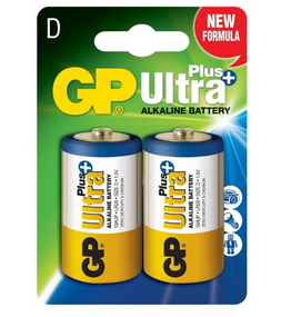Батарейка лужна D/LR20 (бл-2шт) GP Ultra Plus