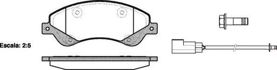 Колодка гальм. диск. FORD TRANSIT передн. (вир-во REMSA) REMSA 125102 на FORD TRANSIT автобус