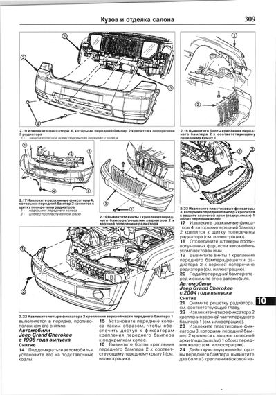 Jeep Cherokee/ Liberty/ Grand Cherokee. Посібник з ремонту й експлуатації. Книга | Зображення 8