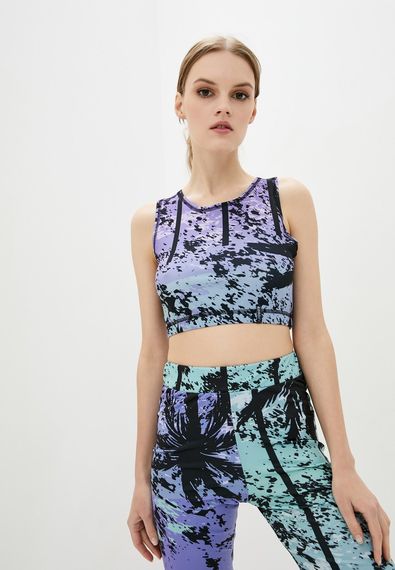 Спортивний топ 4Profi без рукавів з принтом "Тропік"  розмір L дайвінг 15926