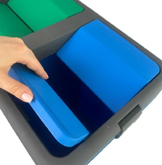 Контейнер для сортування сміття Motek 40+40 л (CK-415) | Зображення 5