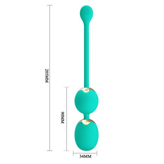 Вагінальні кульки з вібрацією Pretty Love - Willie Dream chaser 5 Green, BI-014548W-A4 Sex Aura | Зображення 4