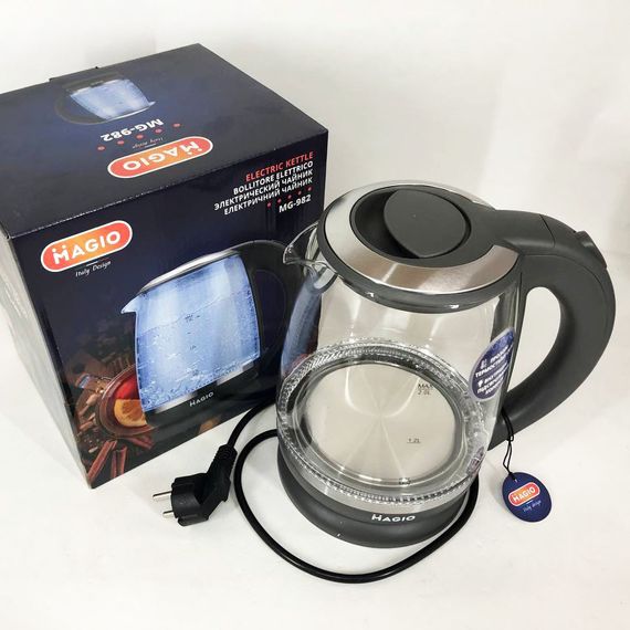 Хороший электрический чайник 2 л Magio MG-982 | Электрочайники с подсветкой | OB-716 Электронный чайник