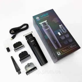 Машинка для стрижки волосся без шуму VGR V-933, Професійна машинка для стрижки волосся на акумуляторі UC-84