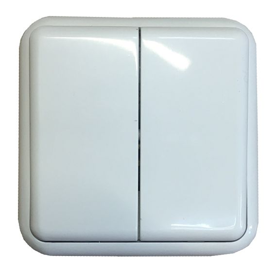 Вимикач зовнішньої установки 2-кл. білий IP20 Lemur Ny95000979 | Зображення 2