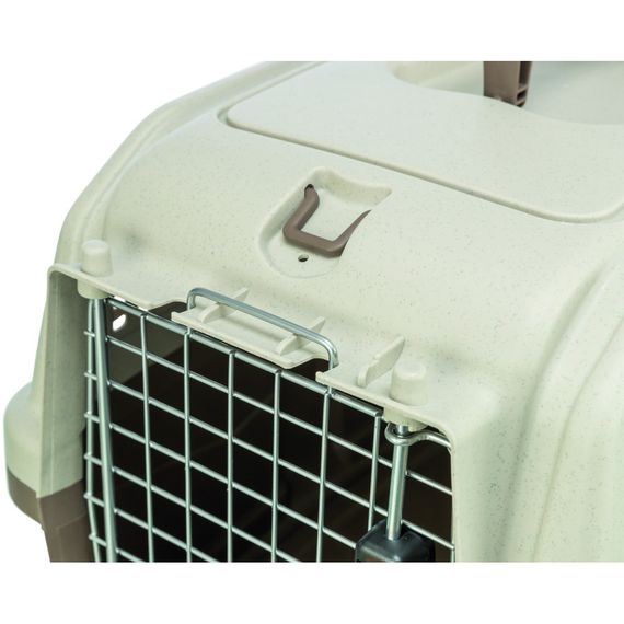 Контейнер-переноска Trixie для собак та котів Skudo 1 вагою до 12 кг коричнева пластик розмір XS 30x32x49 см | Зображення 5