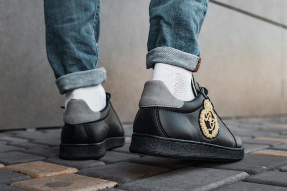 Кеды Dolce&Gabbana Snakers Logo Black кроссовки дольче габана | Зображення 2