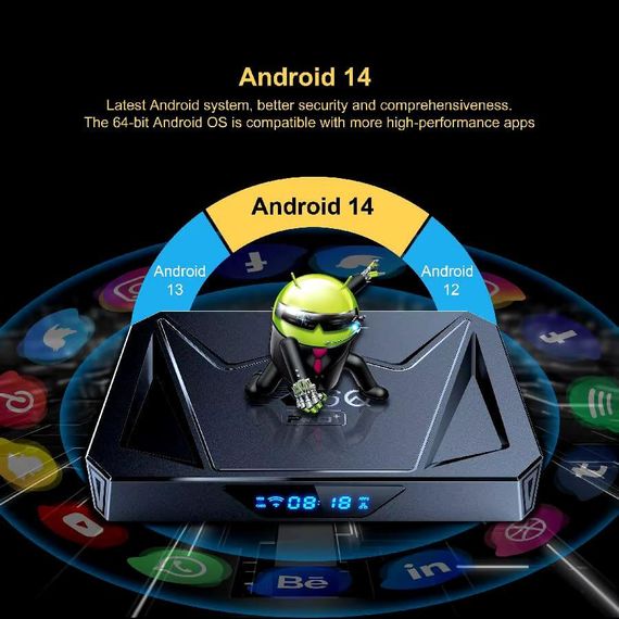 X96Q Pro+ Plus 4/32 (H728) Android 14.0 Голосовий Пульт | Зображення 8