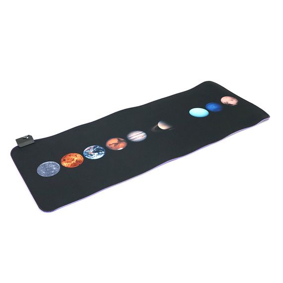 Коврик 300x800 для мыши "Planets marbles" тканевый с боковой прошивкой
