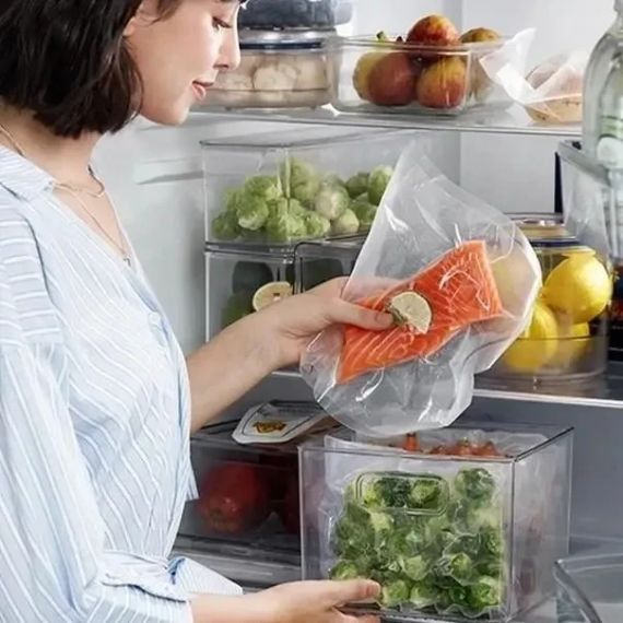 Вакуумні пакети 5 м х 20 см у рулоні/пакети для вакууматора/пакети для вакуумування продуктів | Зображення 4
