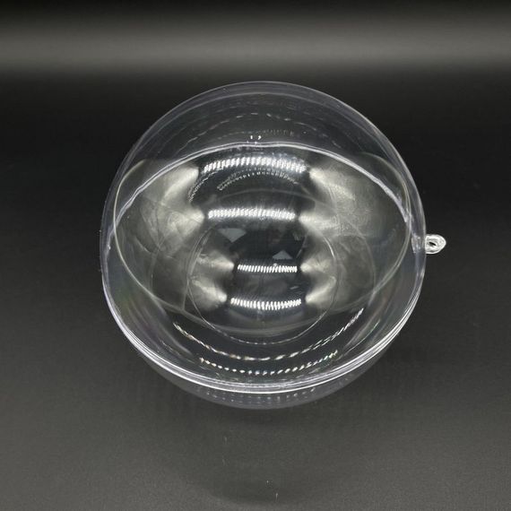 Акрилова заготовка "Новорічна куля" HJ-3 з петелькою, 120 мм | Зображення 1