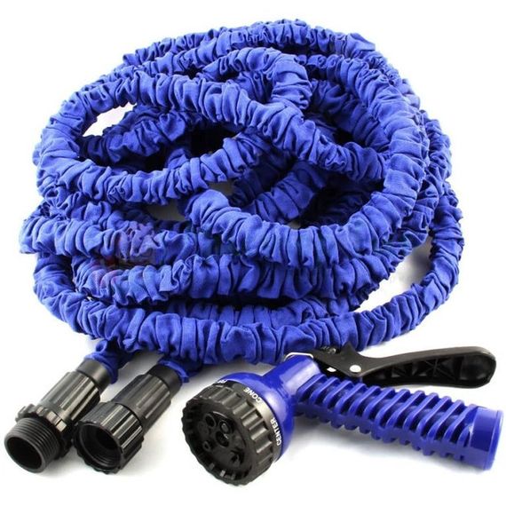 Садовий шланг X-Hose 30 метрів для поливання саду з розпилювачем Синій | Зображення 1