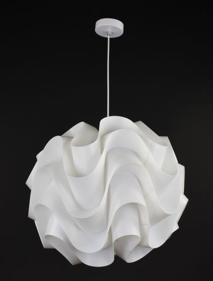 Люстра підвісна на 1 лампочку 27628 Білий 55-200х50х50 см. | Зображення 1