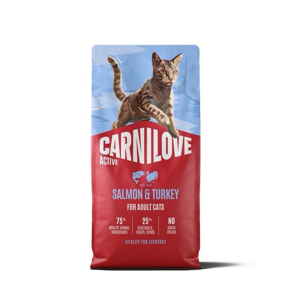 Сухий корм з лососем та індичкою для котів Carnilove Active Salmon & Turkey, 6 кг