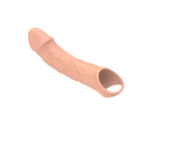 Подовжуюча насадка на пеніс з вібрацією та пультом керування Vibrating Extension Sex Aura | Зображення 8