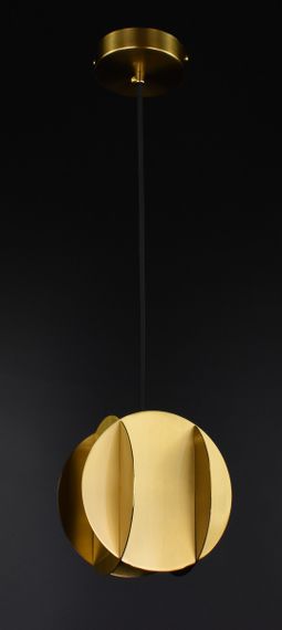 Люстра підвісна на 1 лампочку 27080 Латунь 25-200х15х15 см. | Зображення 2