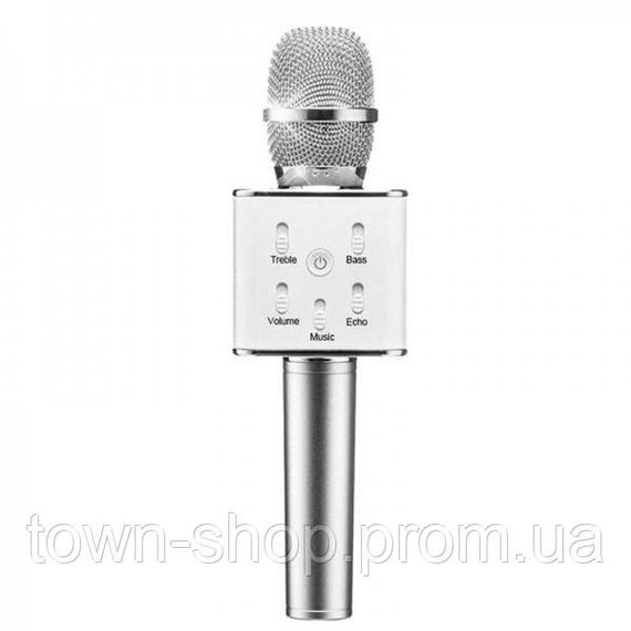 Караоке микрофон с колонкой Q7 беспроводной (Q7(Silver))