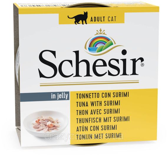 Вологий корм для котів Schesir Tuna Surimi з тунцем та сурімі 85 г 750068 | Зображення 1