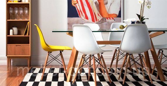 Стул Eames DSW золотистый пластик, дизайн Charles & Ray Eames | Зображення 9