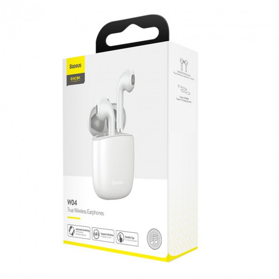 Бездротові навушники Baseus Encok W04 White | Зображення 5