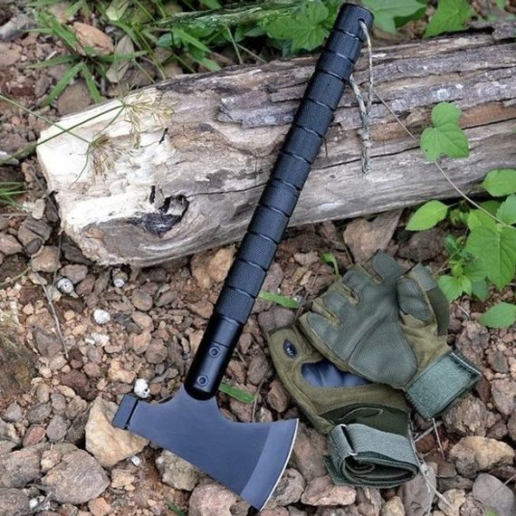 Топор тактический, набор для выживания 9в1 VT36 туристический GD-53 | Зображення 7