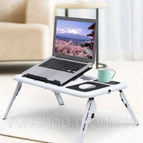 Регульована підставка для ноутбука з вентилятором, Стіл для ноутбука в стилі мінімалізм FC-17