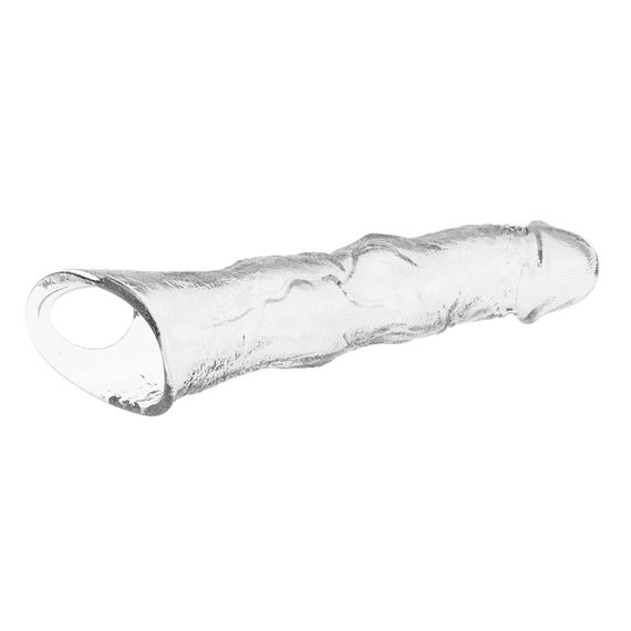Подовжуюча насадка на член - Pretty Love Extension Penis Sleeve Clear, 28 см | Зображення 6