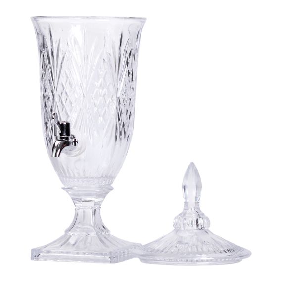 Лимонадниця з краном на ніжці скляна для напоїв 2 л 46 см HP-19-15 | Зображення 5