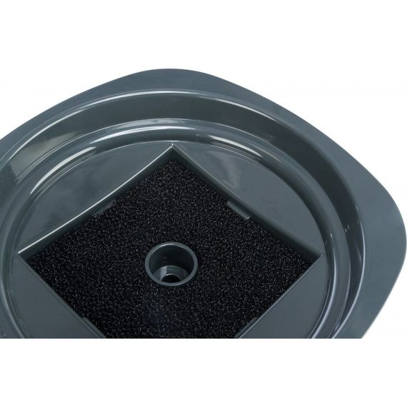 Поїлка-фонтан Trixie Flower для котів білий/сірий пластик 2 л 18,5х13х18,5 см | Зображення 5