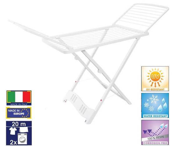 Сушарка для білизни підлогова Casa Si Resin 20m White (CS92066Q01) | Зображення 6