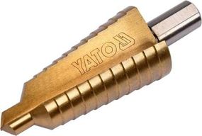 Сверло ступенчатое YATO коническое титан HSS 4241 Ø=10-30 мм L=87/60 мм YT-44746