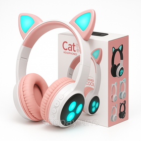 Bluetooth вільні блютуз навушники для дітей Cat VZV 23M, Навушники з вушками Дитячі cat SZ-55
