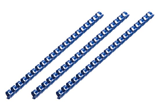 Пластикові пружини для біндера 2E , 12мм, сині, 100шт (2E-PL12-100CY)