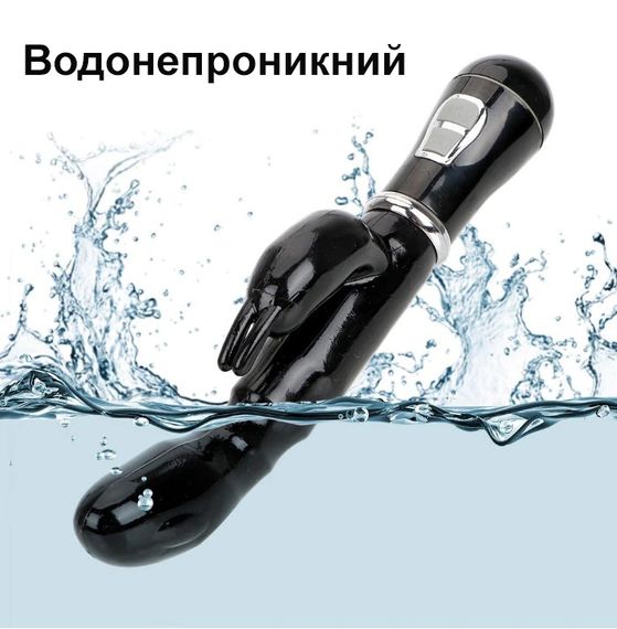 Вібратор-Rabbit для подвійної стимуляції (чорний, живлення USB) | Зображення 3