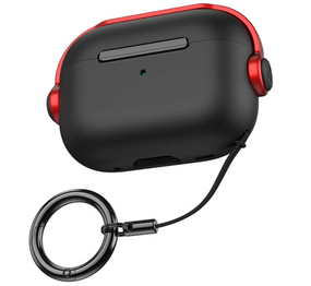 Силиконовый чехол Primo Headphone для AirPods 4 - Black/Red