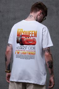 Оверсайз футболка Without з принтом Mcqueen White