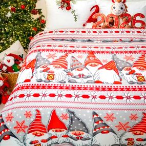 Плед фліс Новогодние гномики 150x200 см Love You