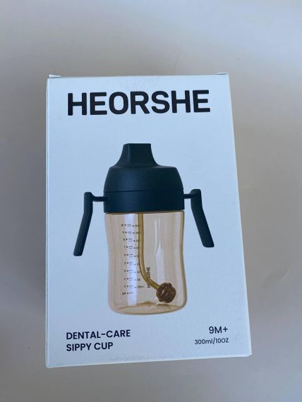 Поїльник дитячий HEORSHE 300 мл Чорний | Зображення 3