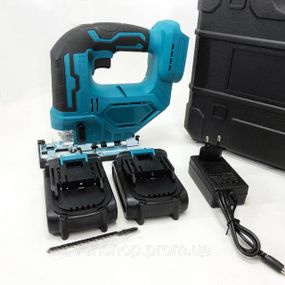 Аккумуляторный бесщеточный лобзик 24V с 2 АКБ в пластиковом кейсе с регулировкой скорости и угла наклона JO-93