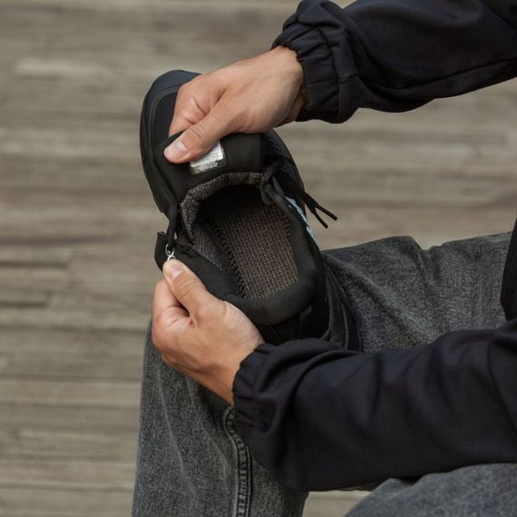 Кросівки демісезонні шкіряні Hoka підкладка Gore-Tex колір чорний | Зображення 7