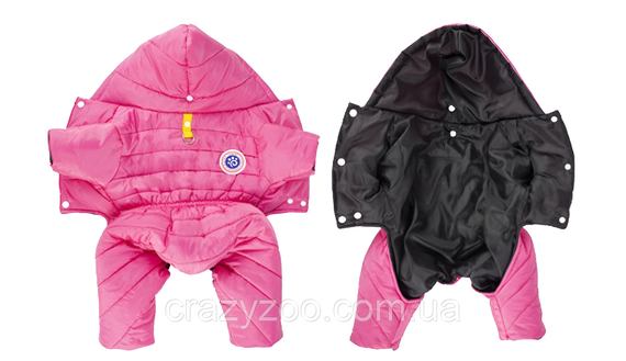 Комбинезон для собак и котов EcoToys Rose XXL малиновый A: 38 см B: 47 см C: 37 см 6982 | Зображення 7