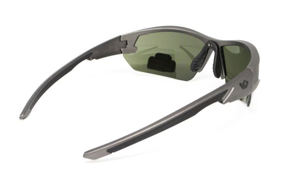 Захисні окуляри Venture Gear Tactical Semtex 2.0 Gun Metal (forest gray) Anti-Fog, чорно-зелені в оправі кольору "темний металік" | Зображення 4
