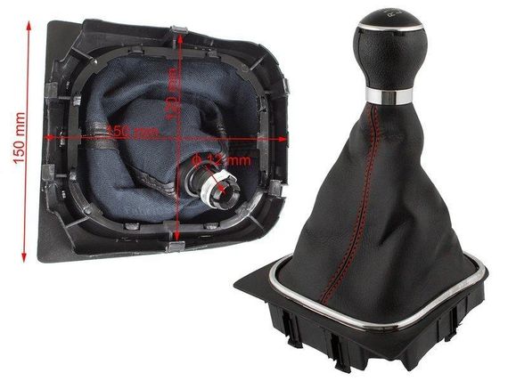 VOLKSWAGEN Golf VI (08-12) ручка перемикання передач 6 ступка КПП + чохол + рамка, Фолькцваген Гольф 6
