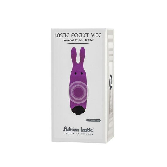 Віброкуля Adrien Lastic Pocket Vibe Rabbit Purple зі стимулювальними вушками | Зображення 4