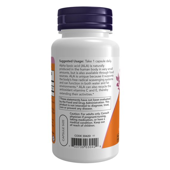 Alpha Lipoic Acid 250mg - 120 vcaps | Зображення 2
