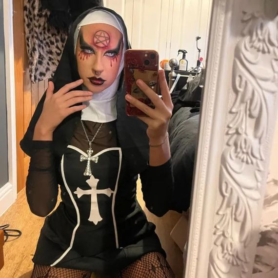 Костюм черниці Leg Avenue, L, Naughty Nun 2 предмети, чорний | Зображення 6